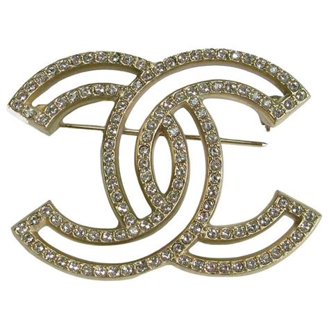 chanel double c pin|chanel jacket brooch.